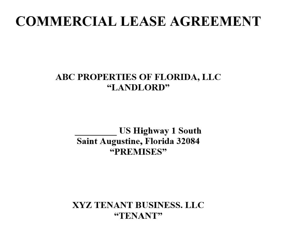 St. Augustine Commercial Lease Attorney